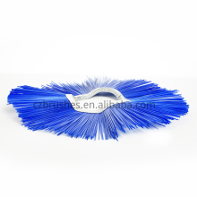 Ground Snow Removal Equipment PP Blue Wave Type Snow Sweeper Brush